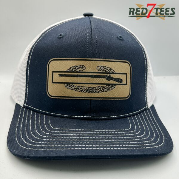 Infantry CIB Leather Patch Trucker Cap Thumbnail