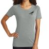 Ladies PosiCharge ® Tri Blend Wicking Scoop Neck Raglan Tee Thumbnail