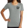 Ladies PosiCharge ® Tri Blend Wicking Scoop Neck Raglan Tee Thumbnail