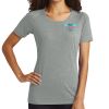 Ladies PosiCharge ® Tri Blend Wicking Scoop Neck Raglan Tee Thumbnail