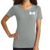 Ladies PosiCharge ® Tri Blend Wicking Scoop Neck Raglan Tee Thumbnail