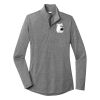 Ladies PosiCharge ® Tri Blend Wicking 1/4 Zip Pullover Thumbnail