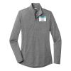 Ladies PosiCharge ® Tri Blend Wicking 1/4 Zip Pullover Thumbnail