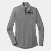 Ladies PosiCharge ® Tri Blend Wicking 1/4 Zip Pullover Thumbnail