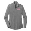 Ladies PosiCharge ® Tri Blend Wicking 1/4 Zip Pullover Thumbnail