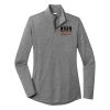 Ladies PosiCharge ® Tri Blend Wicking 1/4 Zip Pullover Thumbnail